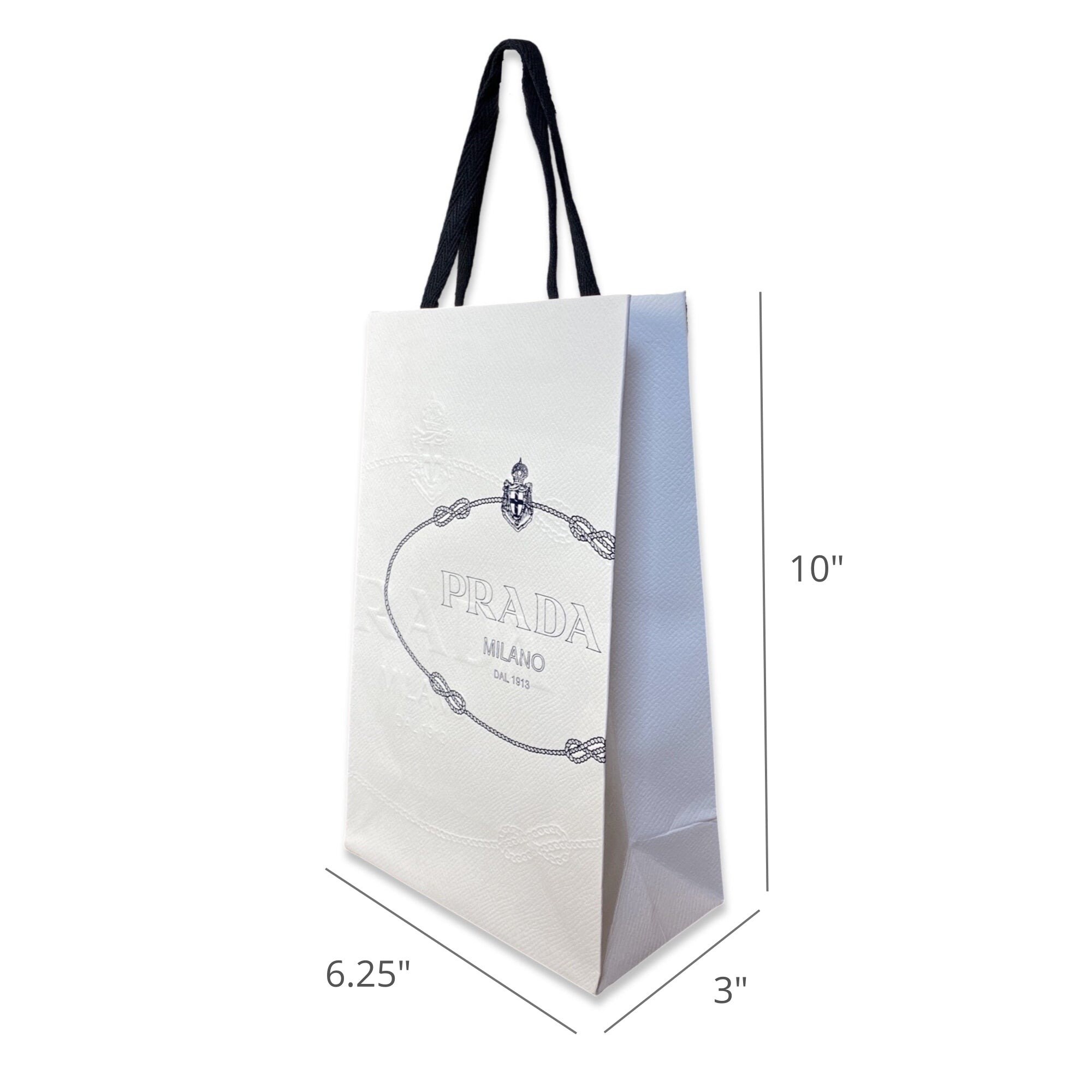 Prada Milano 1913 Logo Designer Shopping Gift Bag - Etsy