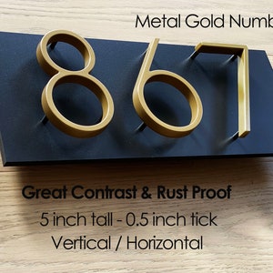 Metal House Sign | Metal House Number | Metal house numbers vertical | Metal house numbers Horizontal l House Number plaque | House numbers