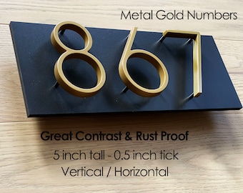 Metal House Sign | Metal House Number | Metal house numbers vertical | Metal house numbers Horizontal l House Number plaque | House numbers