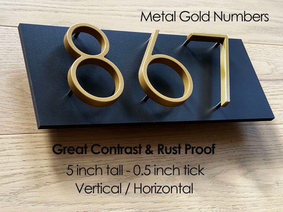 Metal House Sign | Metal House Number | Metal house numbers vertical | Metal house numbers Horizontal l House Number plaque | House numbers