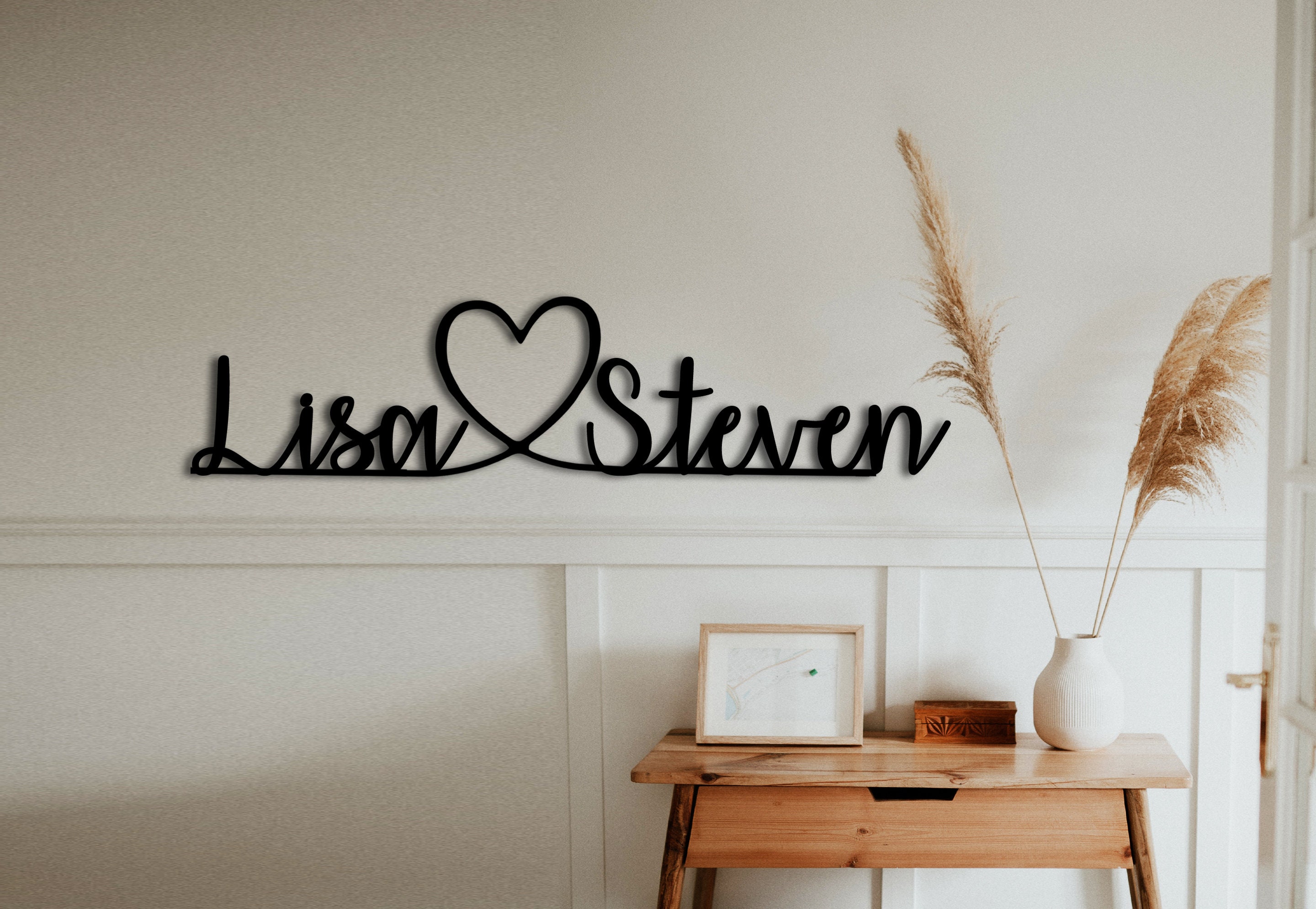 Personalized Couple Name Sign With Heart ,lovers Sign, Valentine's Day Gift,  Gifts for Her, Couples Gift, Couple Gift, Wedding Gift 