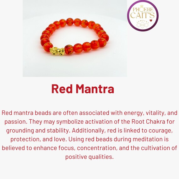 Lucky 18K Gold Red Mantra PIXIU Bracelet PIYAO Etsy
