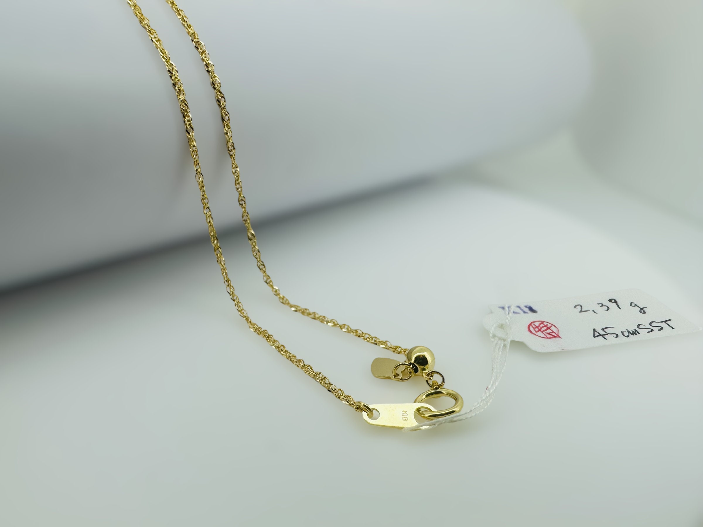 18 金　Japan gold pendant 5 g FAIRY CULLET 18k Solid Gold Necklace, 18k Yellow Gold Kihei