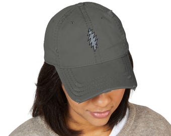 Grateful Dead Embroidered Dad Hat – Vintage Distressed Baseball Cap, Gift for Deadhead under 50 dollars, Grateful Dead inspired