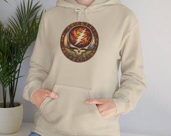 Sudadera con capucha "Steal Your Face Skull" / Sudadera con capucha "Grateful Dead Lightning Bolt", regalo para fans de Grateful Dead.