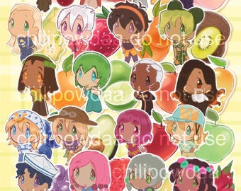 Fruit Basket Charms | Buy 2 Get 1 FREE! P3-9 1.5in Acrylic Phone Charms