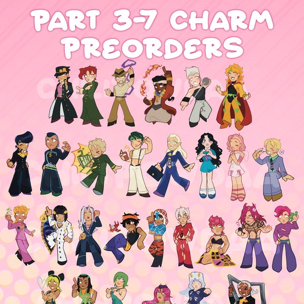 ENDS 5/23: CHARM PREORDERS Part 3-7 | 3in Clear Acrylic Charms