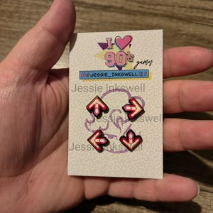 DDR Hard Enamel Mini Pins “Dance Dance” Set of 4