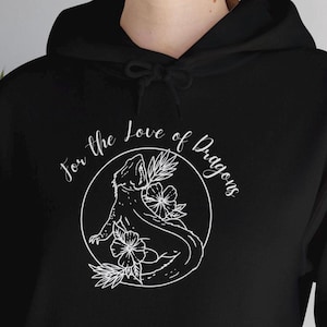 Bearded Dragon Hoodie &quot;For The Love of Dragons&quot; Unisex Heavy Blend™ Hooded Sweatshirt Bearded Dragon Hoodie Beardie Lover Reptile Clothing