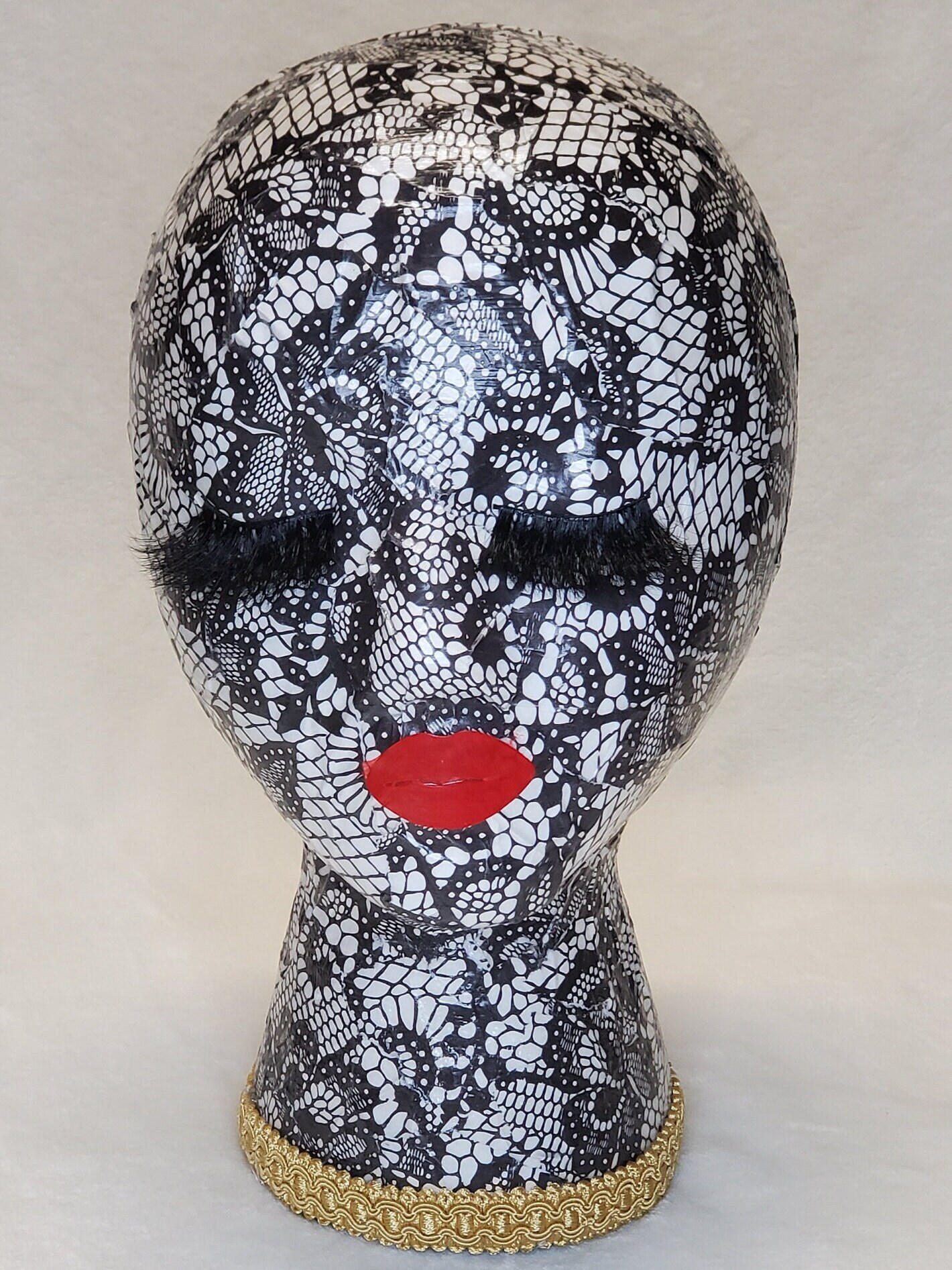 Luxury Female Colored Velvet Mannequin Head With Nose,hat