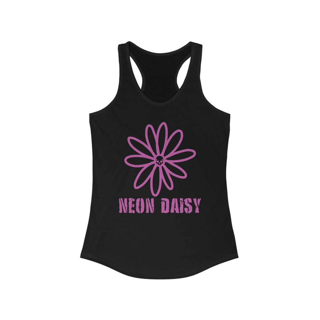 Neon Daisy Band Tshirt Empowering Allgirl Rock Style Etsy
