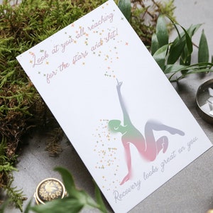 Tarjeta imprimible de recuperación y sobriedad 5x7 / Regalo de sobriedad / Tarjeta para soberversario / ¡Viene con plantilla de sobre + instrucciones!