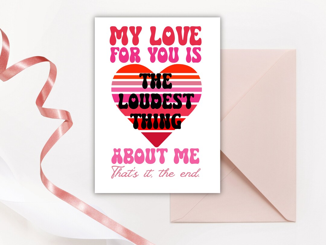 Printable Funny Valentines Day or Anniversary Card, Valentines Day Card ...