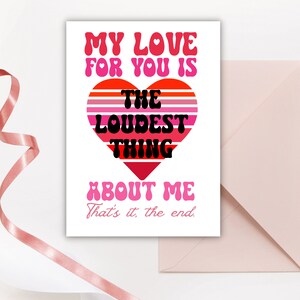 Printable Funny Valentines Day or Anniversary Card, Valentines Day Card for Wife, Husband, Soulmate, 5x7 Greeting Card, Printable Envelope