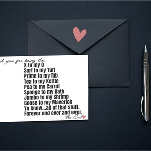 Tarjeta de aniversario imprimible con plantilla de sobre/ Tarjeta divertida y sencilla para novio alma gemela / Tarjeta de aniversario para marido o mujer