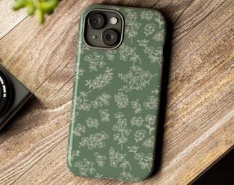 Floral Dogwood Tough Phone Case, Nature Lover Gift, iPhone Plus Pro Max 15 14, Samsung Galaxy, Pixel, Pretty Flower Protective Device Cover