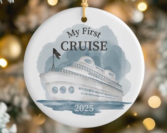 Cruise Ship Christmas Ornament: My First Cruise Keepsake