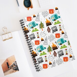 Camping Journal, Camp Log, Travel Notebook, Adventure Journal, Traveling Journal, Camper Gift, RV Accessory, Full Time RV, Back to School