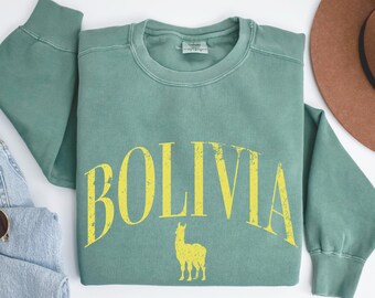 Bolivia Sweatshirt, Hispanic Heritage Month Gift, Latina Crewneck Pullover, Proud Latino Celebration, Travel Souvenir Shirt, South America