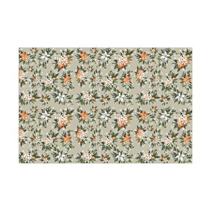 Orange Blossom Fruit Wrapping Paper Roll and Sheet, Florida Floral Party Supplies and Decor Citrus Gift Wrap, Little Cutie Baby Shower Theme image 5