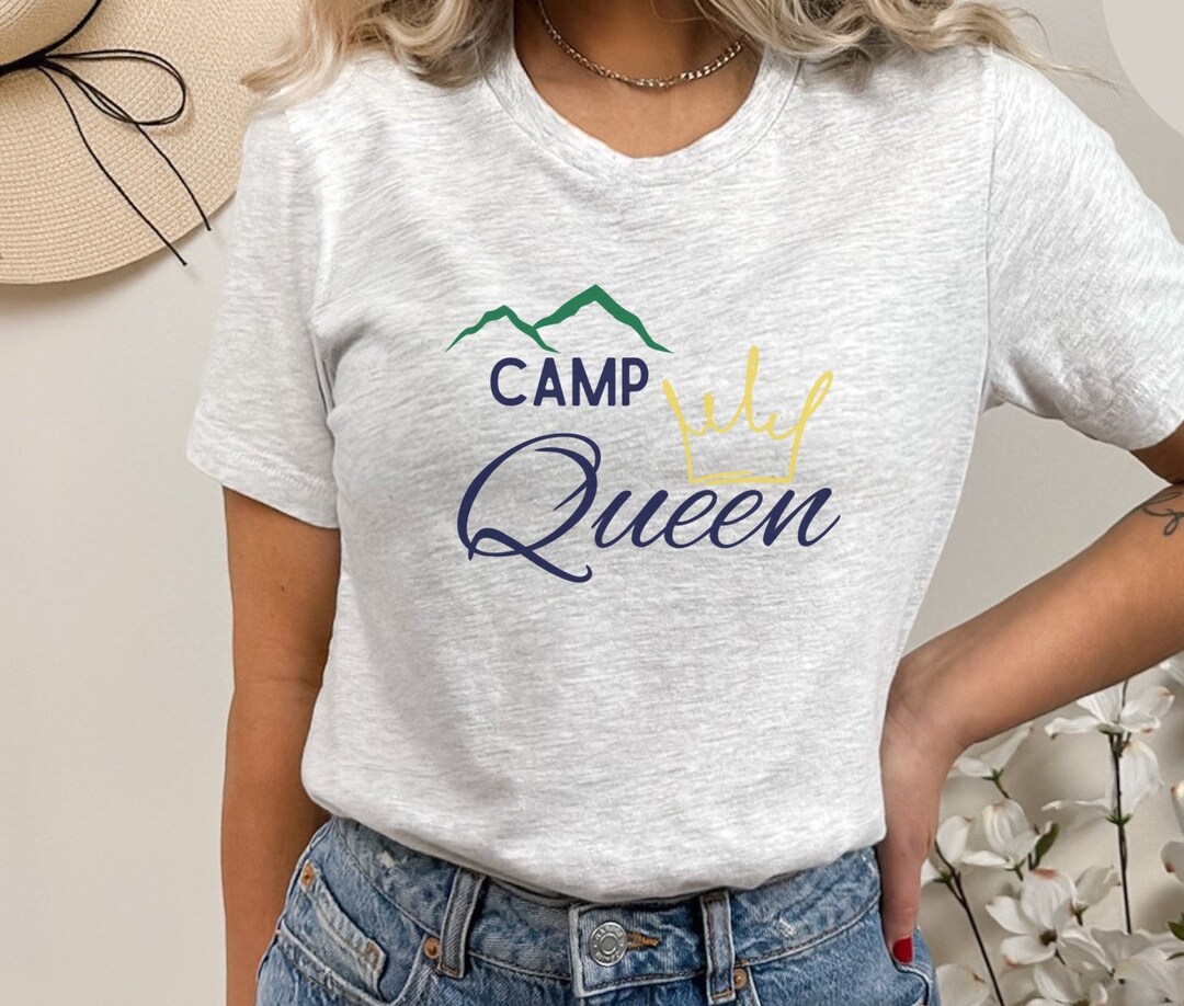 Womens Camping Shirt Camp Queen Shirt Mothers Day Camping Etsy