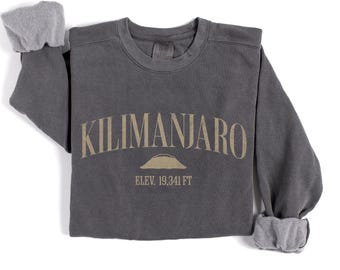 Kilimanjaro Mountain Graphic Sweatshirt | Minimal Adventure Crewneck