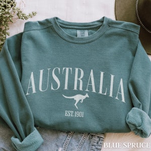 Australia Comfort Colors Sweatshirt, Sydney Vacation Trip Souvenir Tshirt, Matching Family Vacation Honeymoon Pullover, Aussie Wallaby Gift