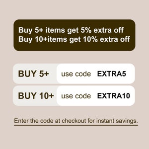 discount code
christmas sale
special christmas discount
buy 5+ items get 5% extra off use code EXTRA5
buy 10+ items get 10% extra off use code EXTRA10