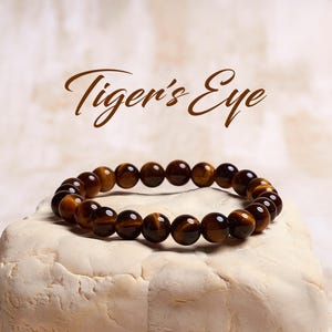 Tigers Eye Crystal Bracelet, Tigers Eye Jewelry, Healing Crystal Bracelet, Confidence Bracelet, Bracelet for Women, Mens Bracelet