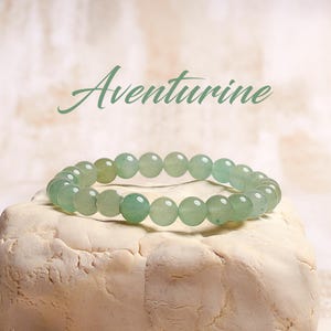 Aventurine Crystal Bracelet, Healing Crystal Bracelet, Green Aventurine Bracelet, Bracelet for Women, Mens Bracelet, Handmade Christmas Gift