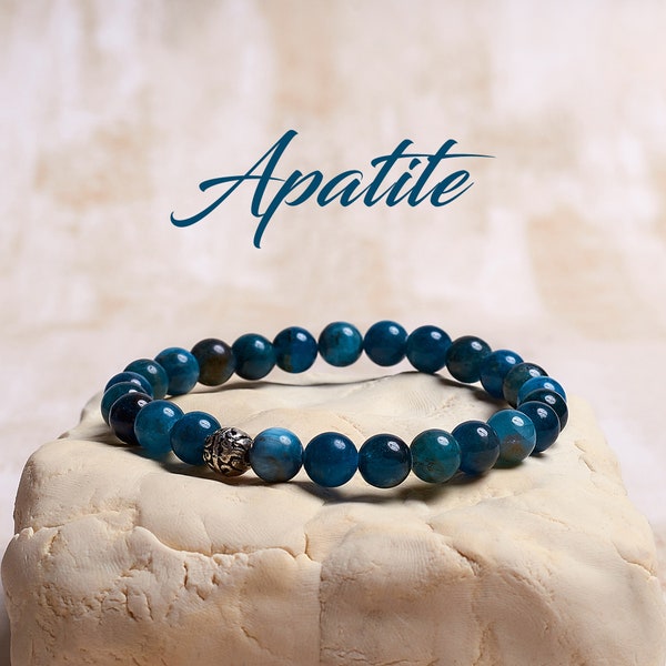 Apatite Crystal Bracelet, Healing Apatite Gemstone Jewelry, Healing Apatite Bracelet, Positive Energy Bracelet, Handmade Gemstone Bracelet