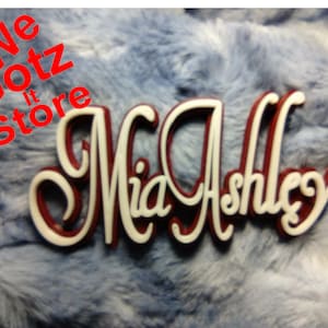 Homecoming Mum Custom Plastic Name Plate Trinkets