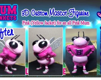 Mascota personalizada de plástico 3D para el regreso a casa
