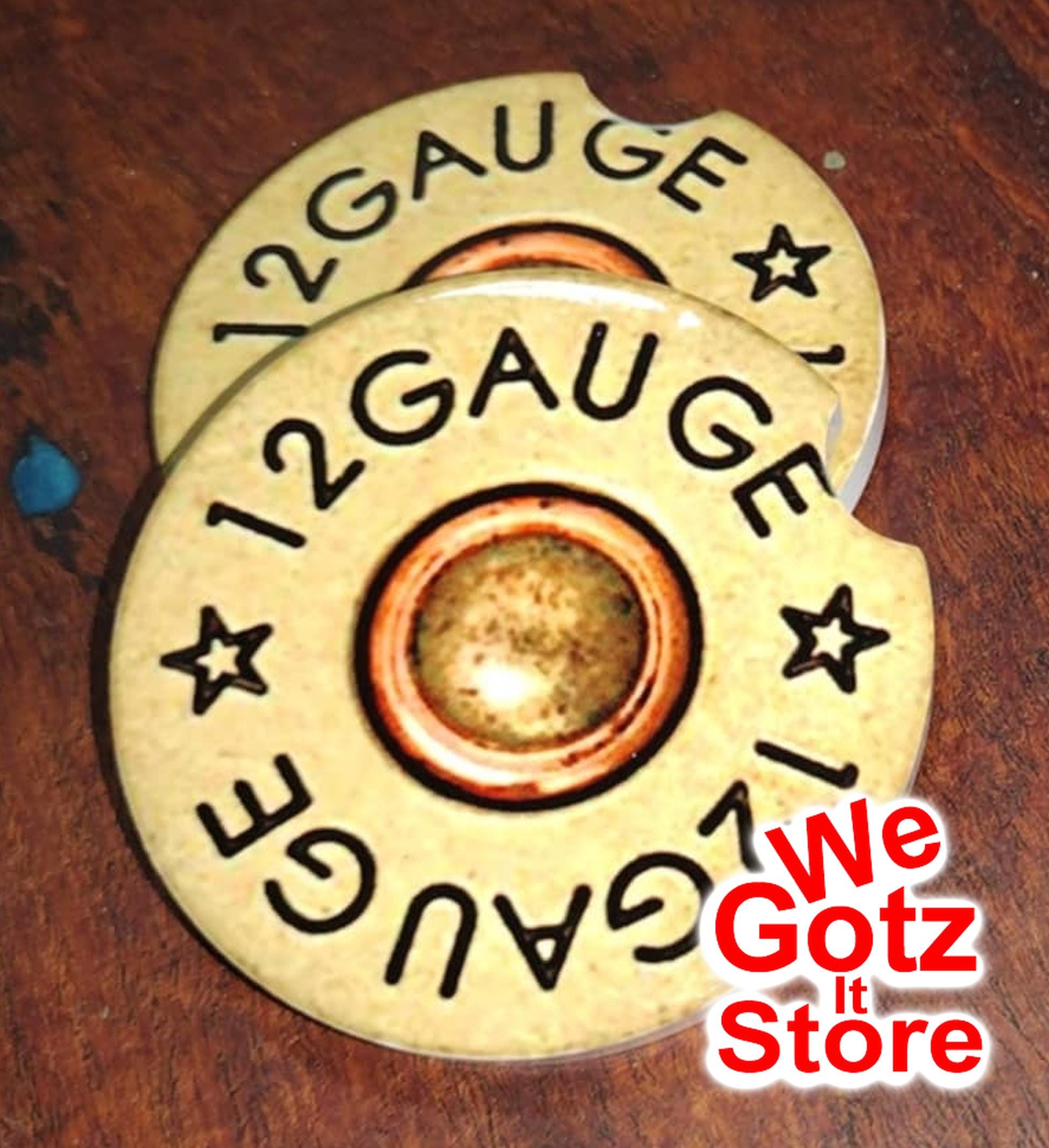 12ゲージ セラミックカーコースター - コースター2個セット - Etsy 日本