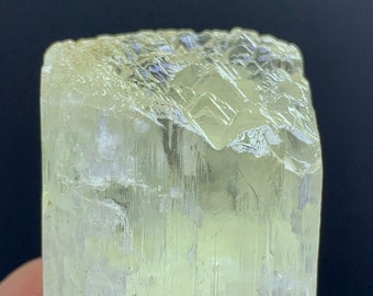 Natural Lemon Kunzite Crystal: Mountain Shape, 33 Gm