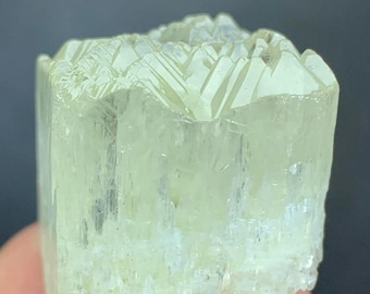 Lemon Kunzite Crystal: Mountain Shape Triphane, Afghanistan (24 Gm)