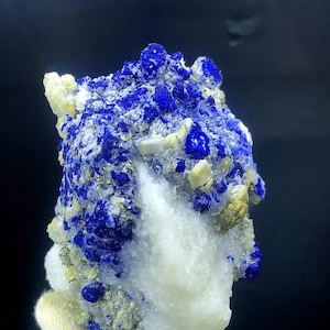 Blue Lazurite with Pyrite Specimen: Afghanistan Mineral Decor (349 Gram)