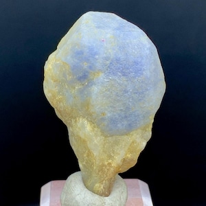 Natural Unique Sky Blue Color Hackmanite Crystal Specimen From Skardu Pakistan-15 Gram