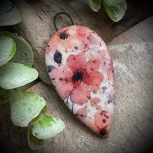 Floral pendant charm , Flower ceramic pendants jewelry findings, design elements, handmade beads pendants charms.