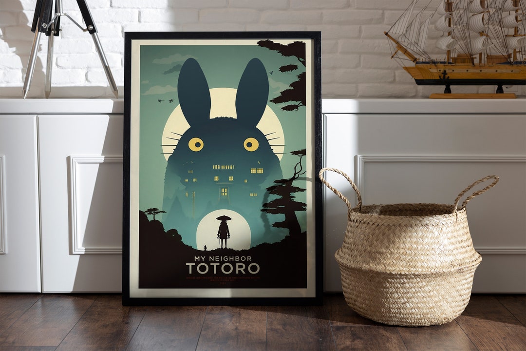 Ghibli Magic: My Neighbor Totoro Minimalist Poster, Studio Ghibli Art