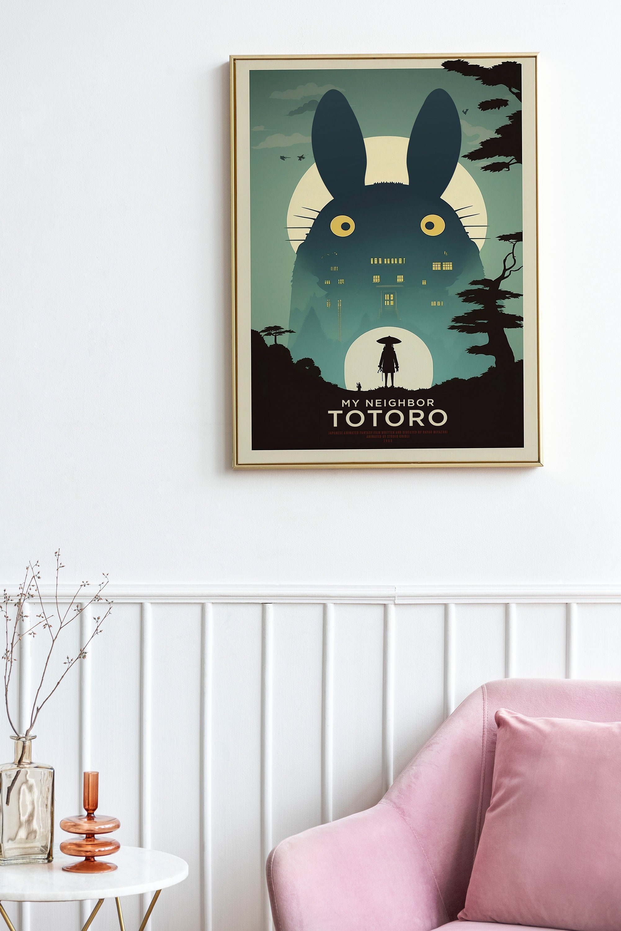 Ghibli Magic: My Neighbor Totoro Minimalist Poster, Studio Ghibli Art