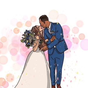 Personalisiertes Familienportrait, Karikatur im Cartoon-Stil, Anime, Paar/Familie/Hochzeit/Jahrestagsgeschenk/Lehrer/Freunde/personalisiertes Geschenk
