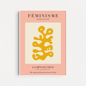 Feminist x Matisse, Feminist Poster, Feminist Wall Art, Girl Power Print, Equality Art Print, Intersectional, Gift For Her, Feminist Gifts
