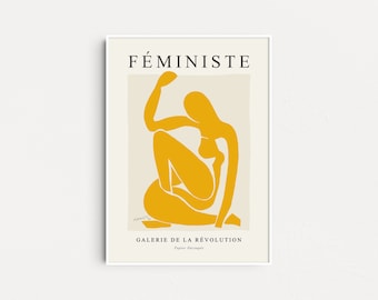 Feminist x Matisse, Feminist Poster, Feminist Gifts, Gift For Her, Feminism Wall Art, Equality Art Print, Póster Feminism, Grl Pwr Wall Art