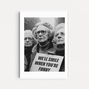 Premium Feminist Poster, Activist Art, Women&#39;s Rights Poster, Womens March Art Print, Gift For Her, Gift For Him, Women&#39;s Day Gift