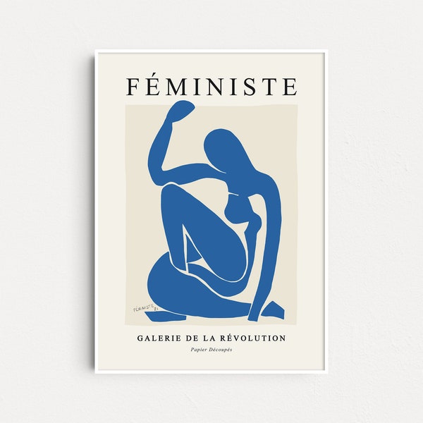 Feminist x Matisse Poster, Feminist Art Print, Aesthetic Posters, Feminist Gifts, Activist Art, Mother's Day, Equality Poster, Gift For Her