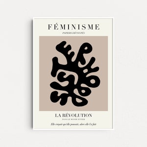 Feminist x Matisse, Feminist Poster, Feminist Gifts, Feminism Wall Art, Equality Art Print, Póster Feminism, Grl Pwr Wall Art, Gift For Her