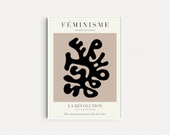 Feminist x Matisse, Feminist Poster, Feminist Gifts, Feminism Wall Art, Equality Art Print, Póster Feminism, Grl Pwr Wall Art, Gift For Her