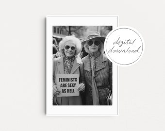 DIGITALE DATEI: Feministisches Poster, Feminismus Wandkunst, feministische Drucke, Poster Feminismus, Geschenk für sie, feministisches Zitat, feministische Geschenke, Grl Pwr