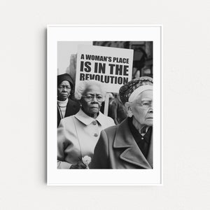 Feminist Poster, Activist Art, Womens March Art Print, Feminist Photograph, Protest Photograph, Gift For Her, Women&#39;s Day, Mothers Day Gift